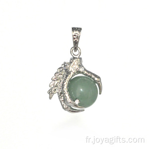 Gros bijoux de mode pendentif Aventurine Sphere Dragon Claw